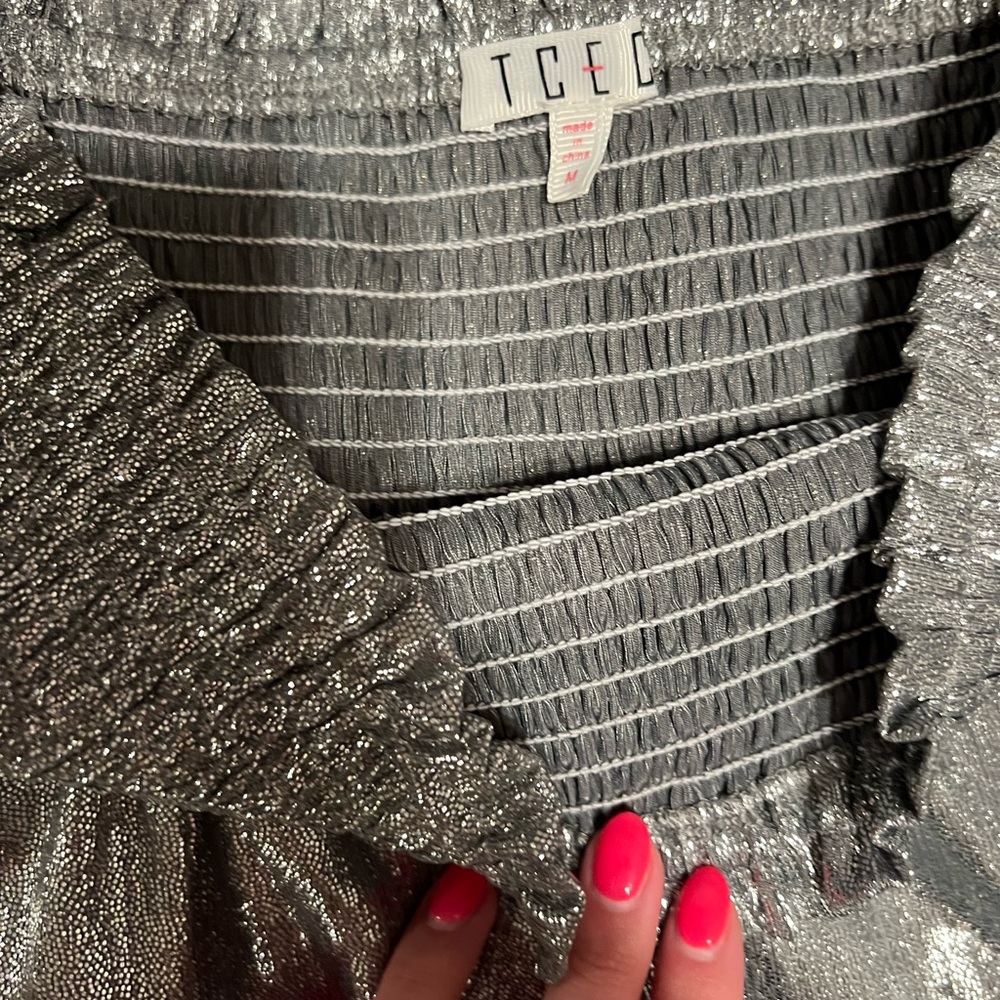Silver skort